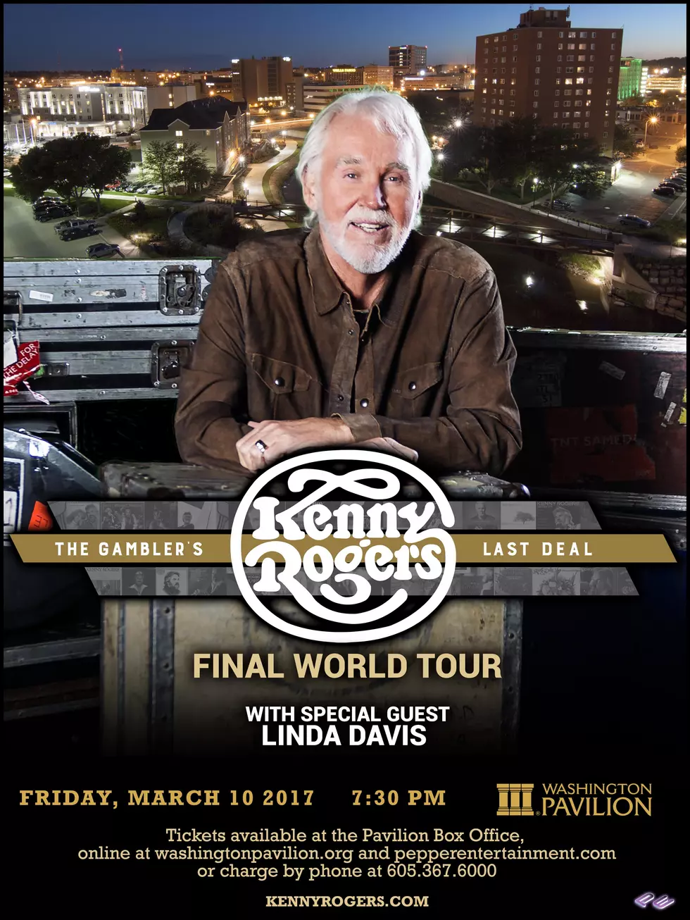 Kenny Rogers Bringing &#8216;The Gambler&#8217;s Last Deal World Tour&#8217; To Sioux Falls