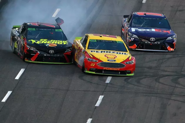 Joey Logano Bumps to NASCAR Victory at Martinsville Speedway