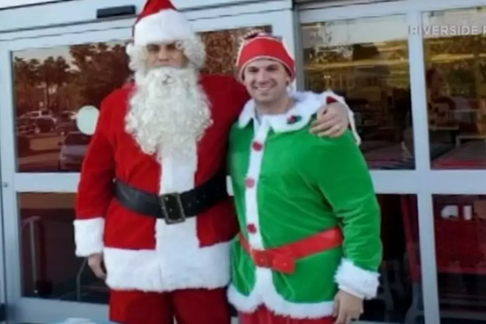 Santa and Elf Take Down Shoplifters (Video)