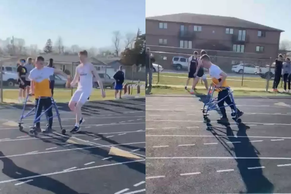 Sioux Falls High School Track Team Share Special Moment