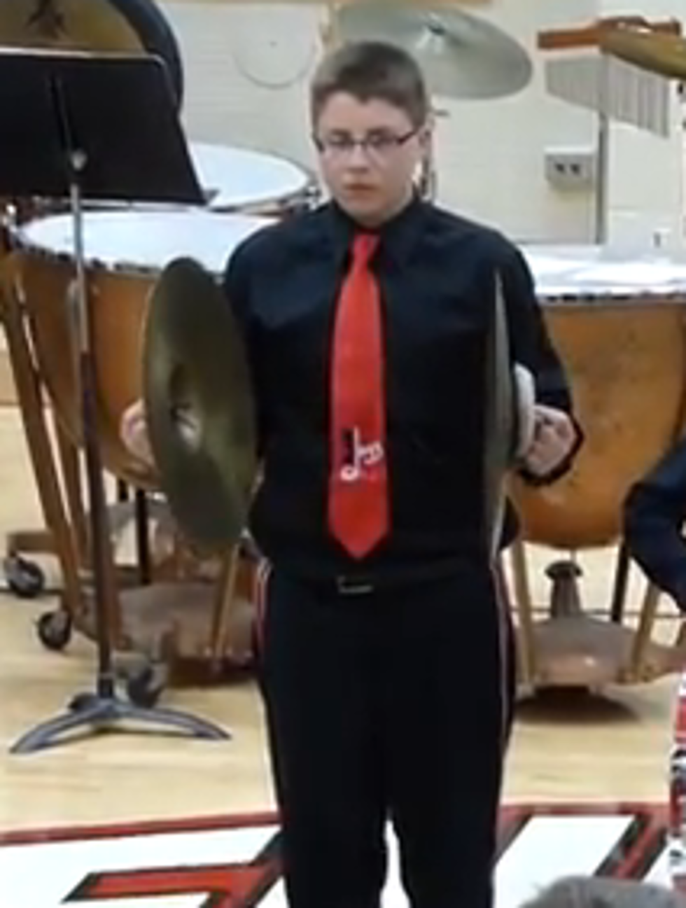 Kid Breaks Cymbal and Has Awesome Recovery [VIDEO]