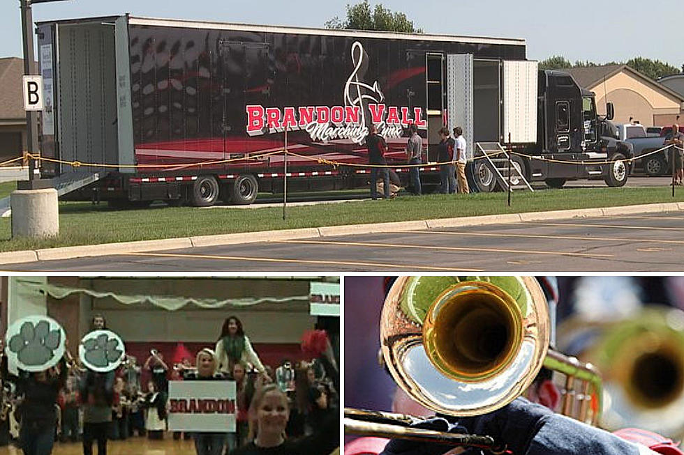 Brandon Valley Marching Band Goes Big Time with New Semi-Trailer