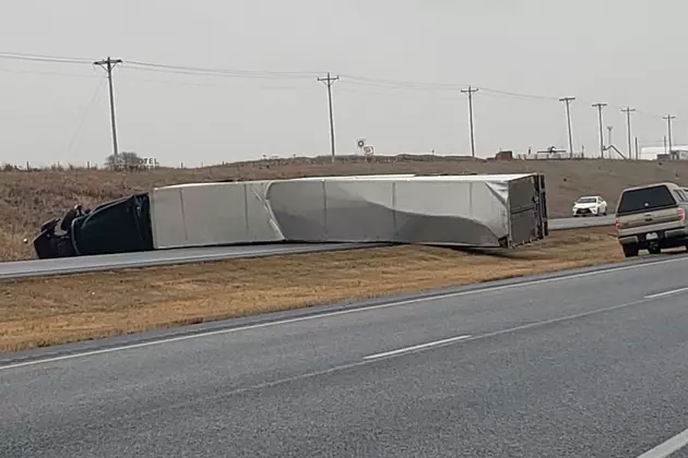 Semi-Trucks Tip Over on Icy Roads Near Beresford and Canton