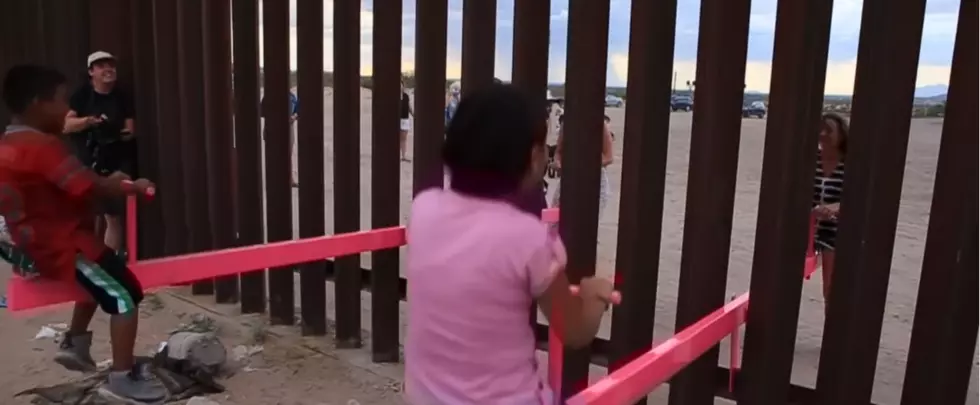 Seesaws Installed at Border so Kids in America and Mexico Can Play!