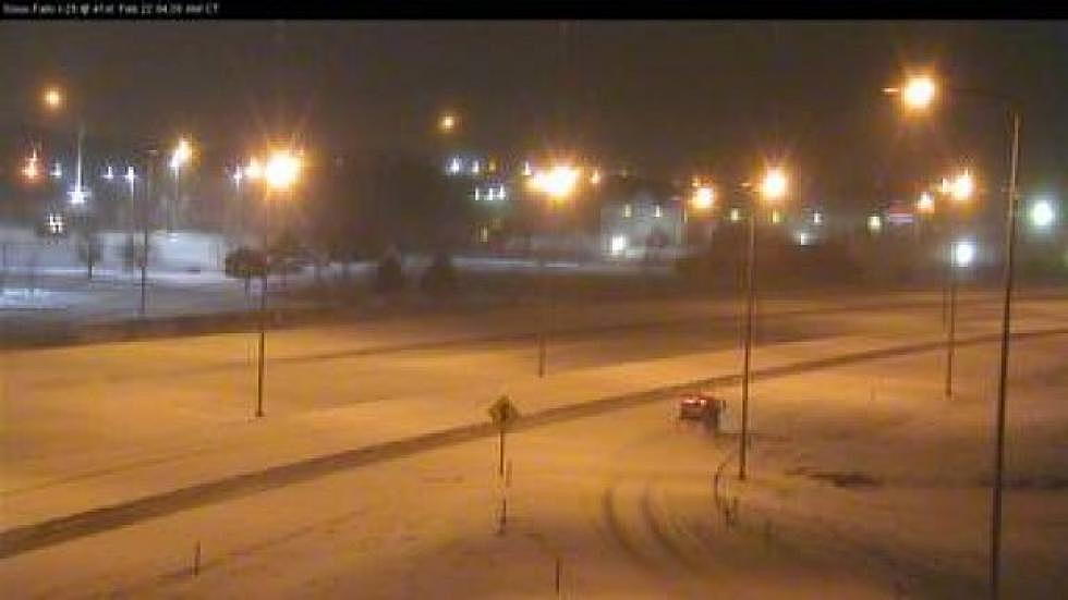 Before Sunrise Peek at Snow-Packed Interstates and Highways