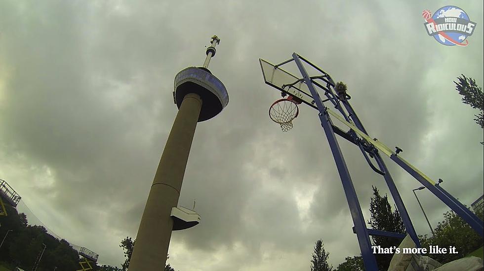 Ridiculous Basketball Trick Shot: Amazing Video