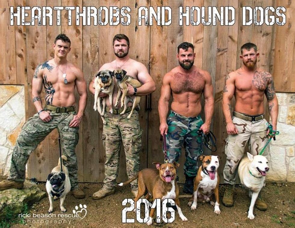 Texas Military Veterans Go Shirtless for Rescue Dog Calendar
