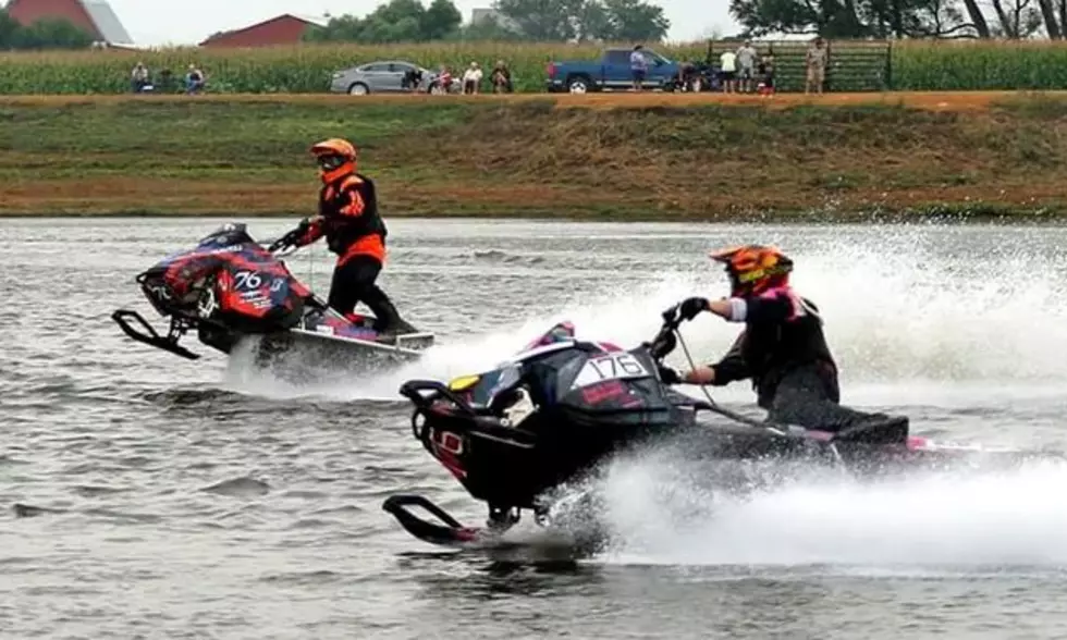 Snowmobile Races on Water