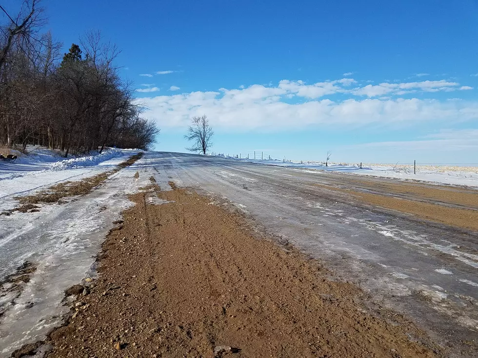 What? Icy Gravel Roads in South Dakota?