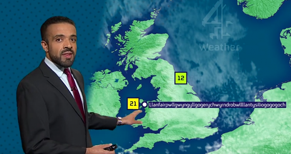 UK Weatherman Nails Name of Town Live on Air [ViDEO]