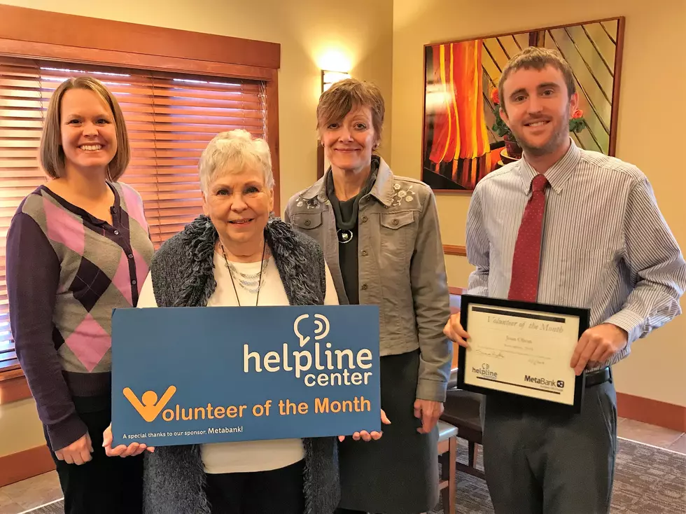 Joan Olson of Sioux Falls, November’s Volunteer of the Month