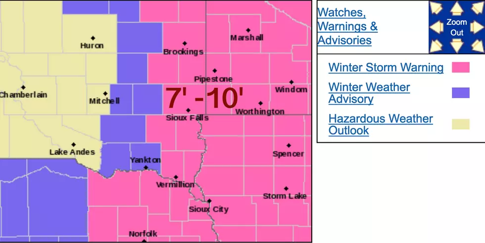 Winter Storm Warning For Sioux Falls Area