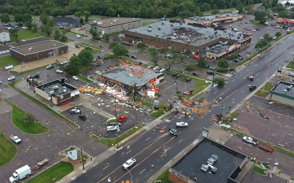 Drone Footage &#038; Pictures of Sioux Falls Tornado Damage