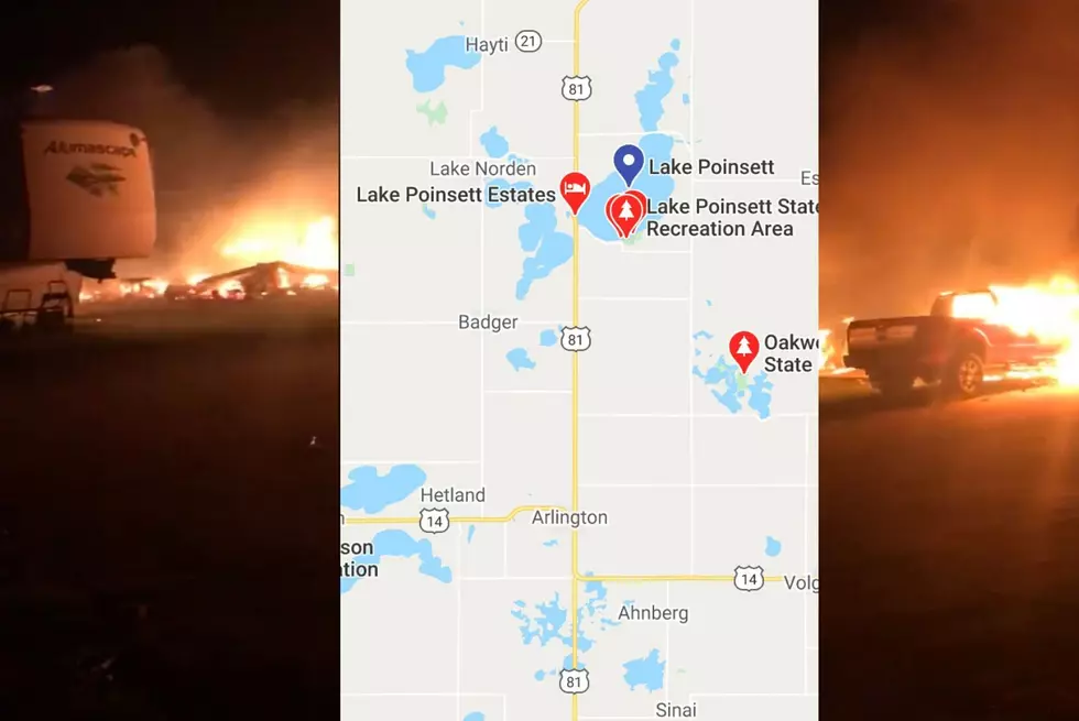 Video As Fire Blazes Through Lake Poinsett Estates Campground