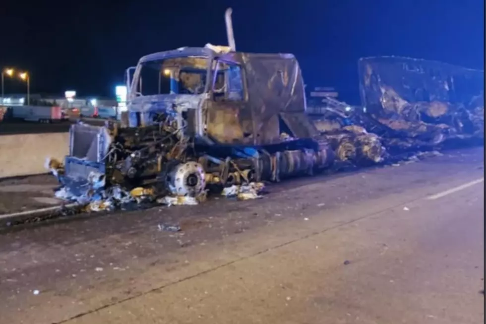 Semi Truck Fire Stops Traffic on I-29 This Morning