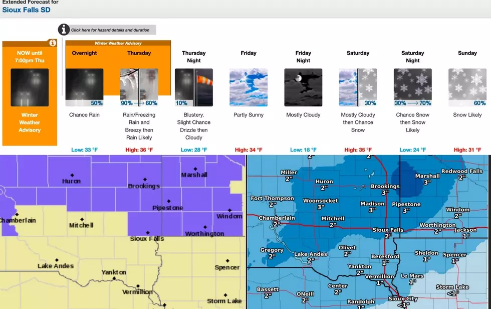 ‘Winter Weather Advisory’ Issued For Sioux Falls Area