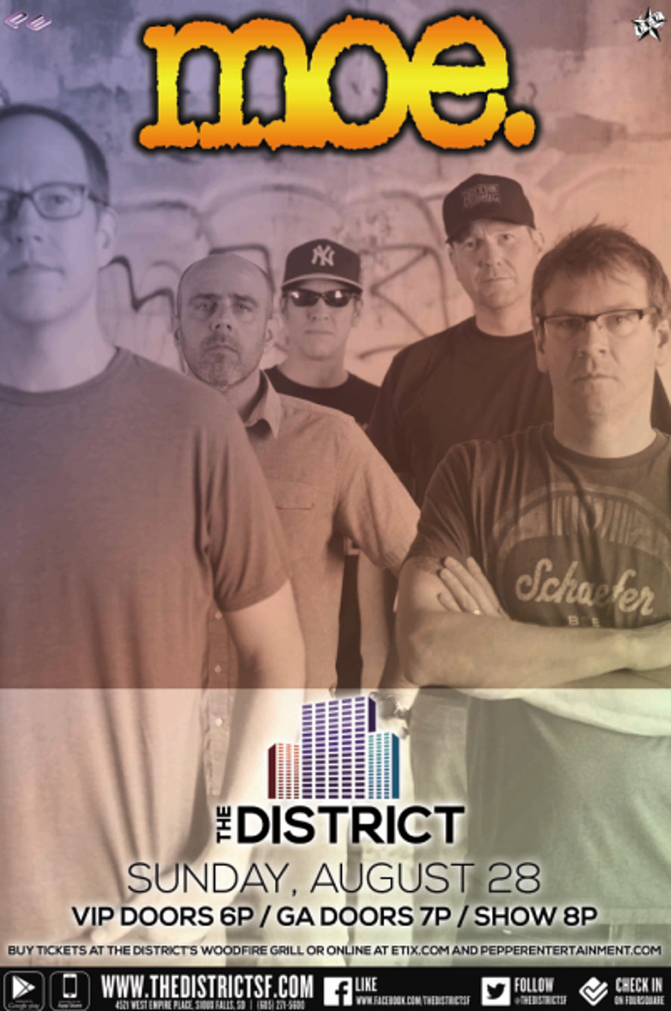 moe. Will Rock the District August 28th