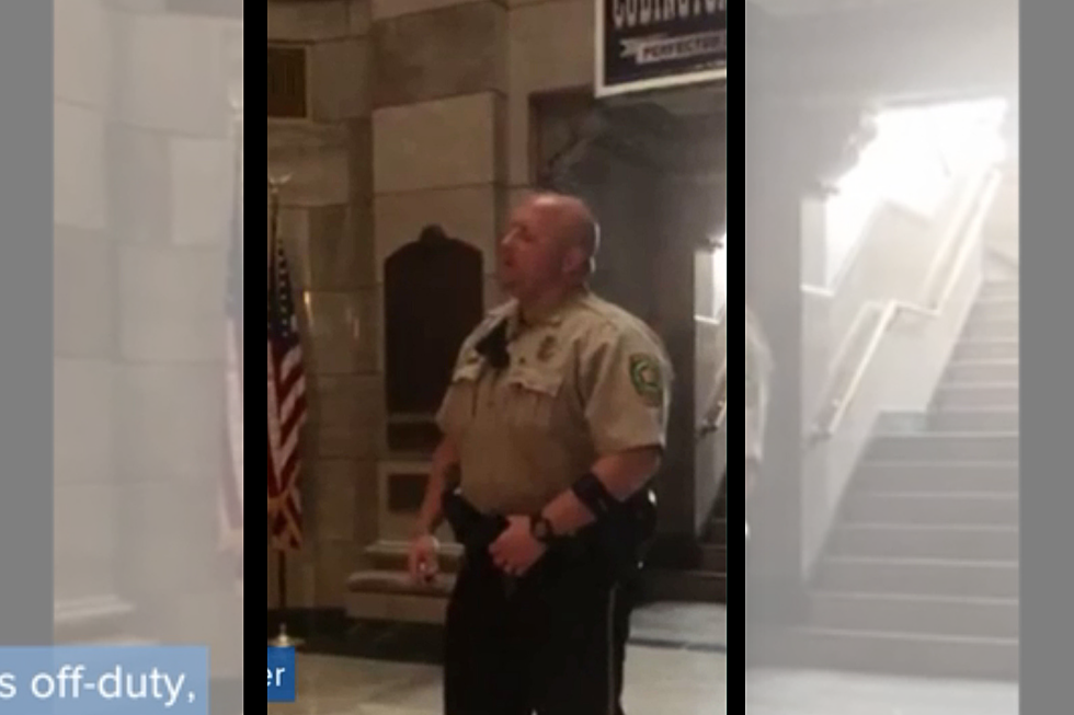 South Dakota Policeman Belts Out Amazing National Anthem