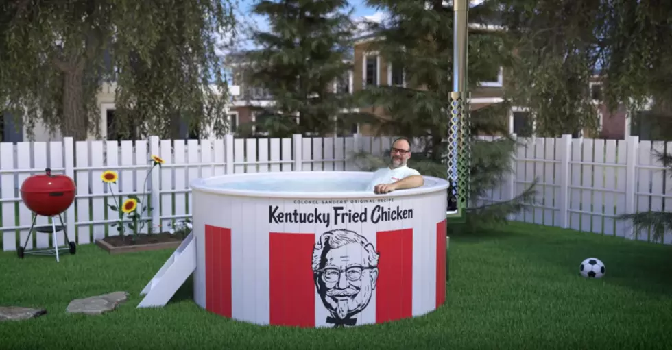 Have the Coolest Back Yard Ever With a Kentucky Fried Hot Tub