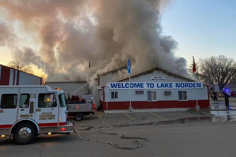 Lake Norden Fire Department Building Starts on Fire