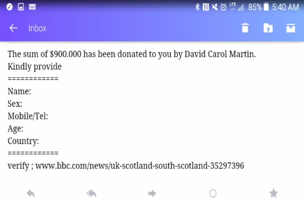 Thank You David Carol Martin From The UK For Donating $900,000 To My Cause