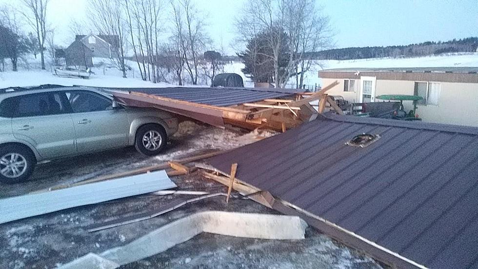 Strong Winds Blow Roof Off Central Maine Home