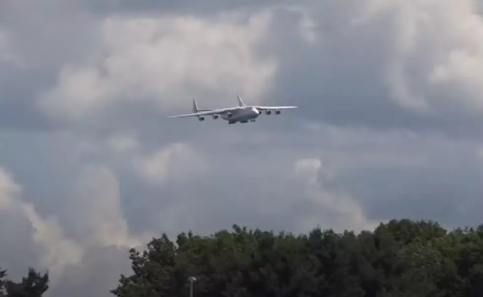 World’s Largest Plane Lands At Bangor International Airport