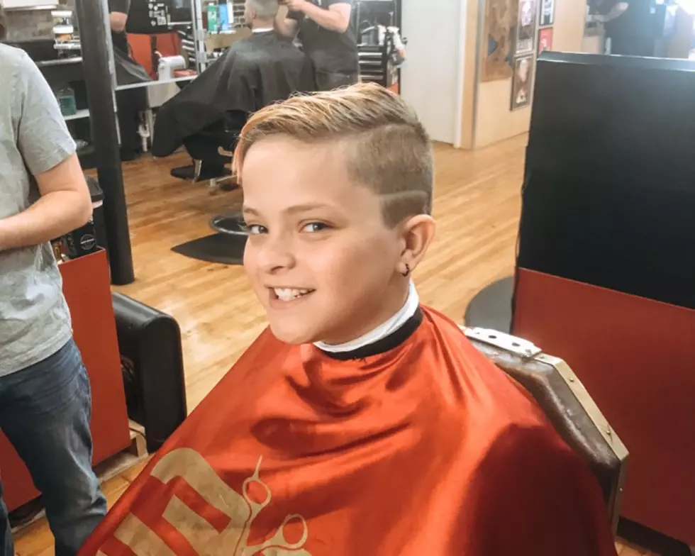 Kristi’s Son Logan Went To A Barber Shop For The Very First Time