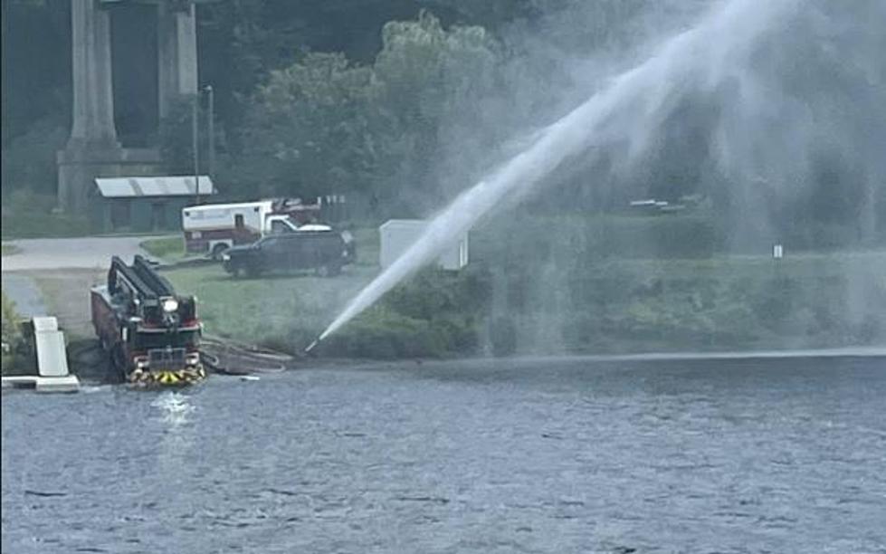 What Is The Augusta Fire Department Doing At The Kennebec River?