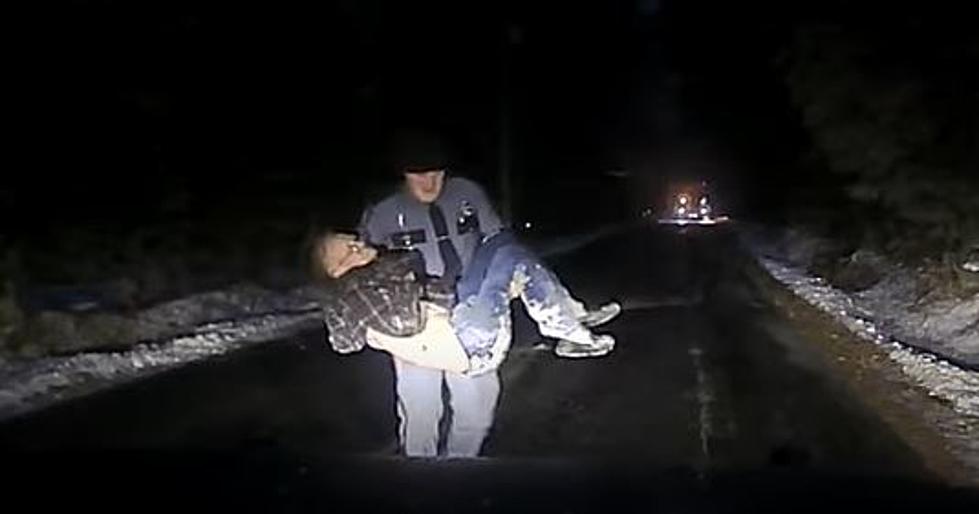Hero Maine State Trooper Carries Elderly Man To Safety