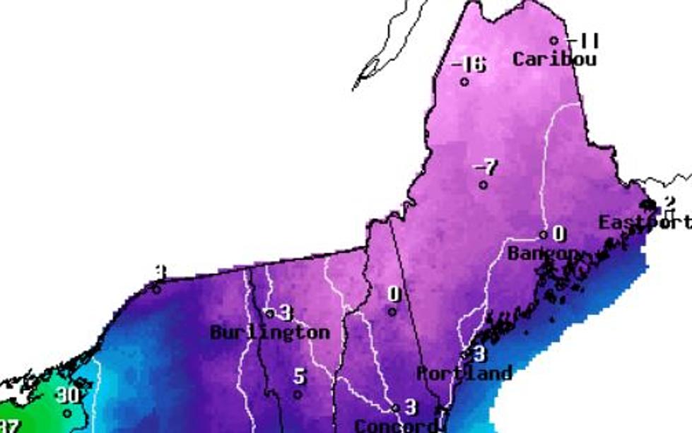 A Few Maine Towns Will Feel Like -30 On Wednesday