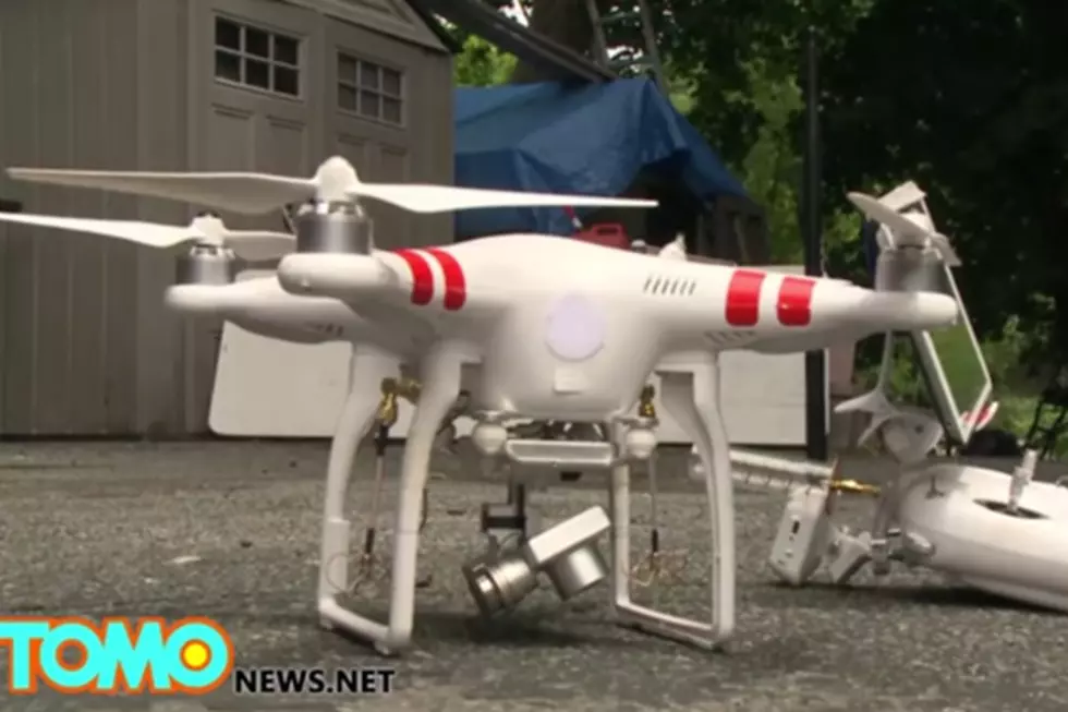 Snooping Drone Hosed Down by Firefighters [Video]