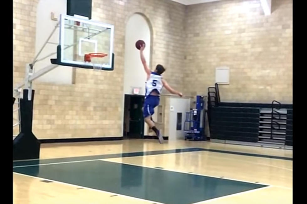 Colby Basketball Player Goes Viral with Free Throw Line Dunk [VIDEO]