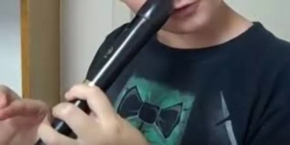 Kid Beat Boxes While Playing The Recorder With His Nose!