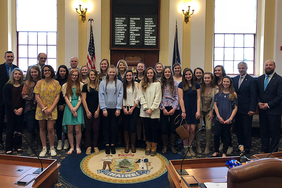 Erskine Academy Girls Basketball Honored at State House