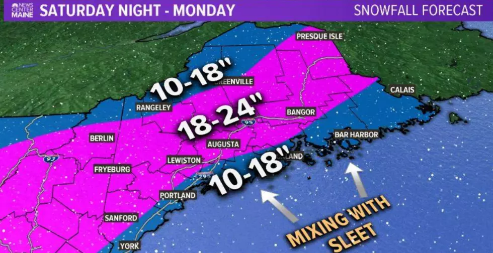 This Weekend's Storm Could Dump Over A Foot On Maine