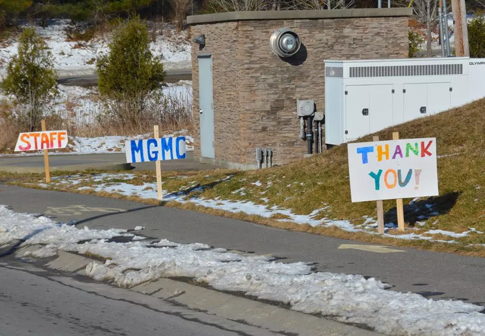 Signs at Maine General Thanking Employees Appear Overnight