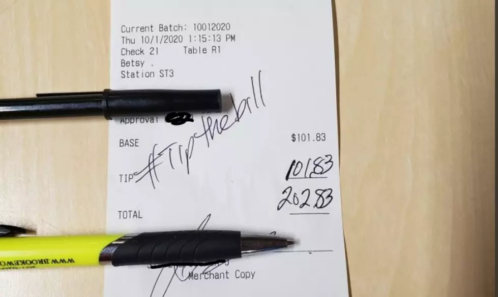 Customers Leave Big Tip For Augusta Waitress
