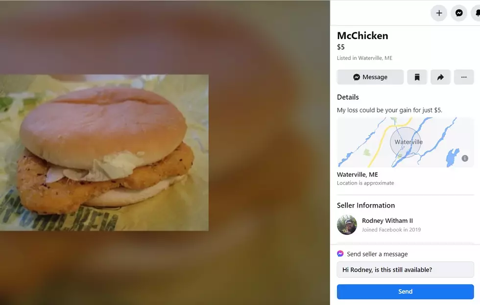 McChicken For Sale on FB Marketplace in Waterville For $5