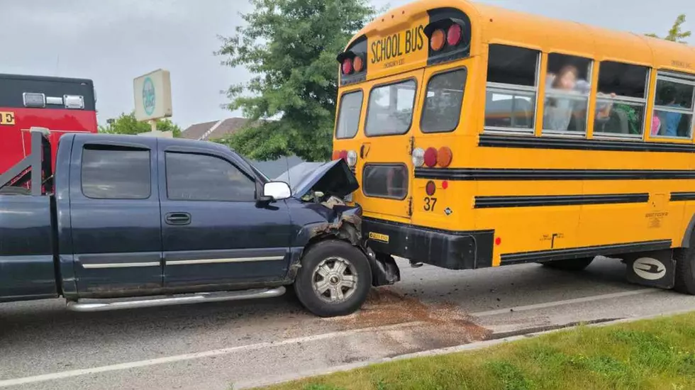 Pickup Truck Rear-Ends Maine School Bus Filled With 47 Children