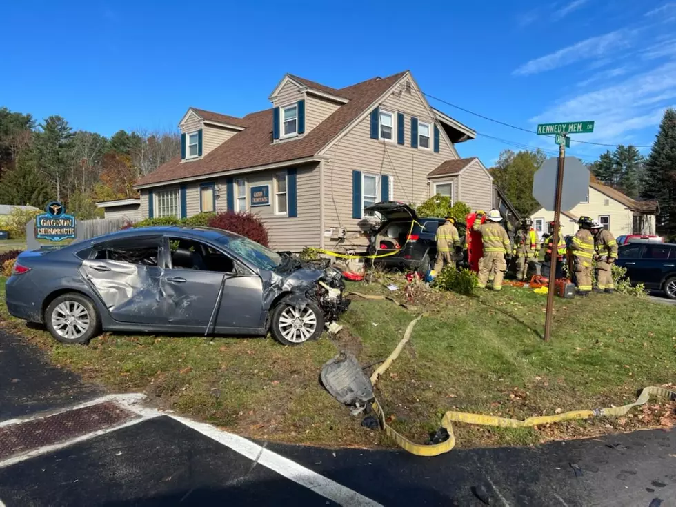 Serious Waterville Crash Causes Car to Slam Into Medical Office Wednesday