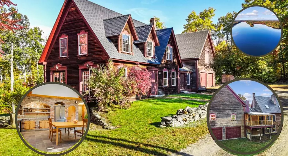 Wedding Venue Potential? This Gorgeous Somerville, Maine Home on The Water is Exploding w/ Rustic Charm