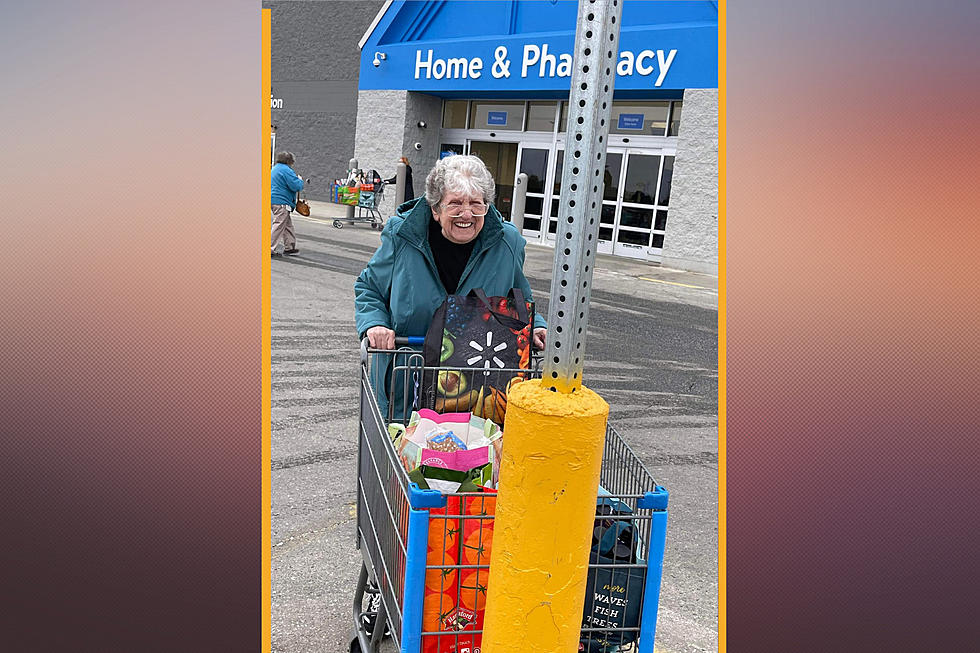 LOOK: Maine Memere Hits Walmart Pole on Purpose