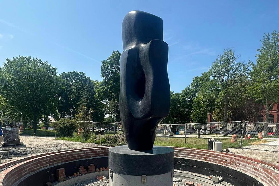 Mixed Emotions: Installation of New Lewiston, Maine, Sculpture