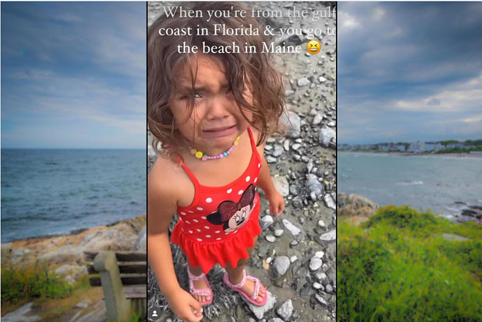 Remember This Little Florida Girl's 1st Maine Beach Visit?