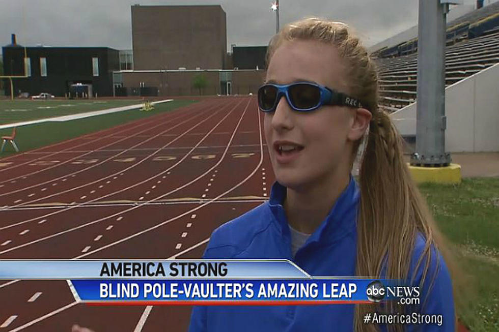 Inspirational Moment: Blind Pole Vaulter a Star at 15 [VIDEO]