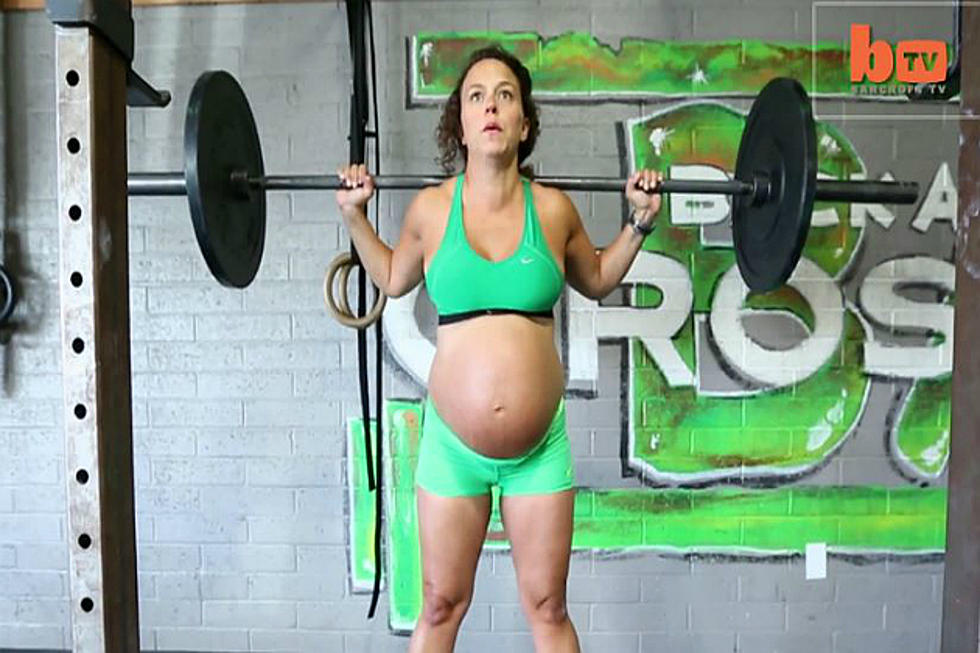 Pregnant with Due Date Pending and Still Pumping Iron [VIDEO]