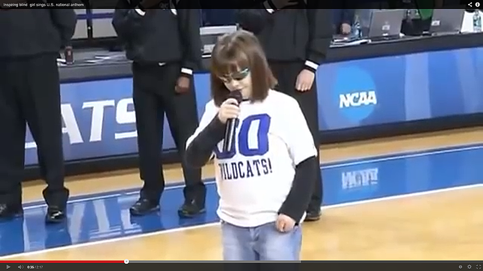 Blind Autistic Girl Sings Awesome Version of National Anthem [VIDEO]