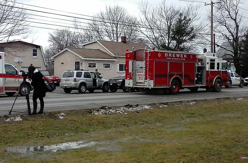 Two SUVs Crash Head-On on Wilson Street in Brewer [UPDATE]