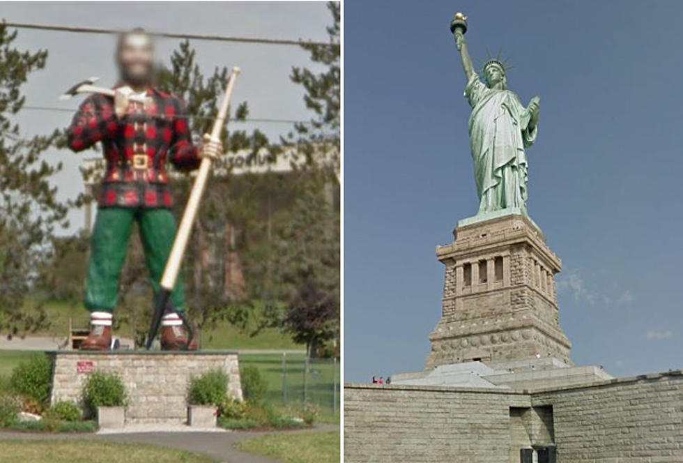 Google Blurs Paul Bunyan’s Face – Not Lady Liberty’s